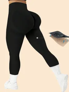 Plus Size Seamless Yoga Leggings for Women – High Waist, Butt-Lifting Compression Tights for Outdoor Fitness & Running