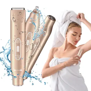New 3-in-1 Electric Body Bikini Trimmer，for Women & Men,IPX7,Wet/Dry Use， Bikini, Face, Underarms & Legs Hair Removal，Replaceable Blades,  for home&travel use, Christmas Gift Idea，Holiday Gift