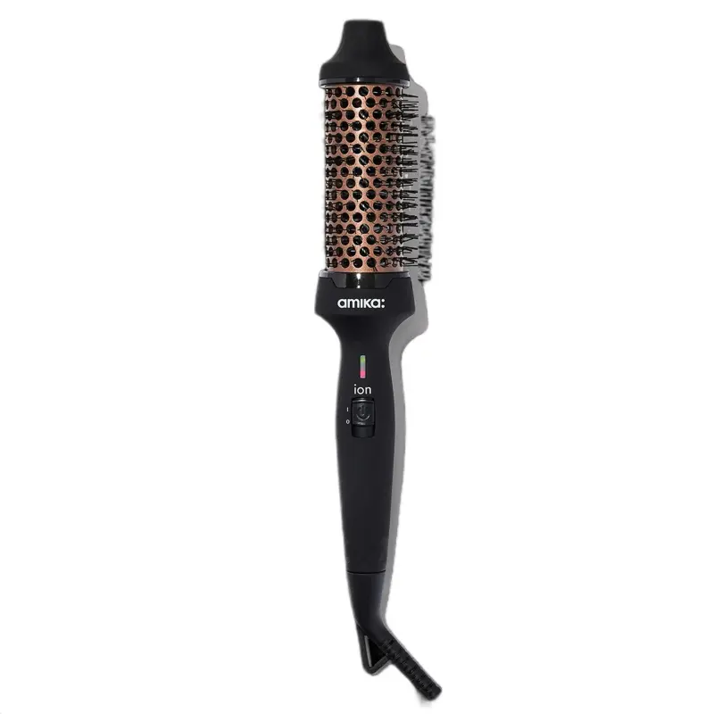 Amika Blowout Babe Thermal Ionic Hairbrush - Step-by-Step Instructions for Effective Styling with Added Shine and Body Comfort Lightweight Smooth