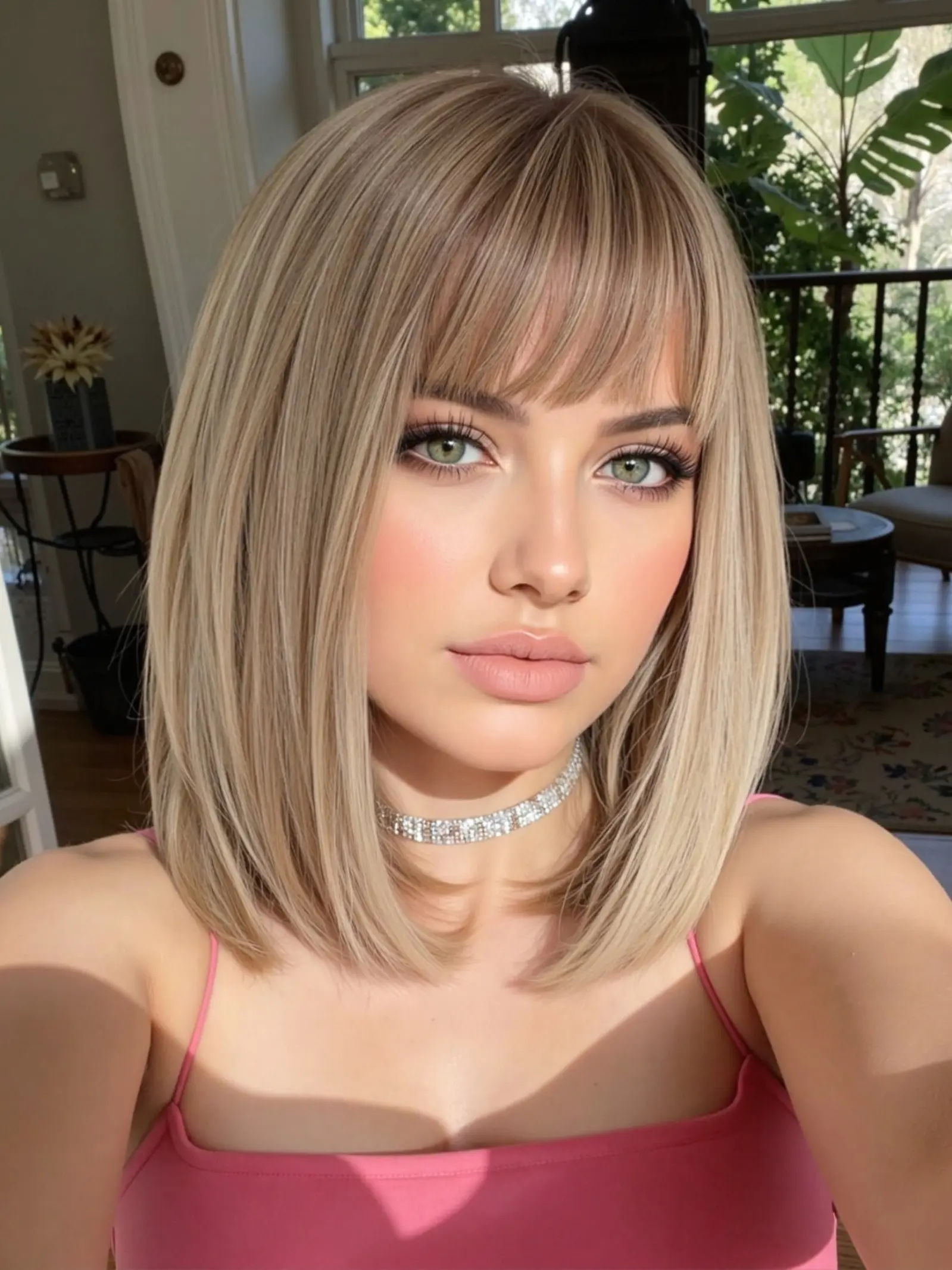 Gradient Root Bob Wig 12" | Heat Resistant Ombre Wig Straight Synthetic Wig Straight Bob Wigs Bob Style Wig