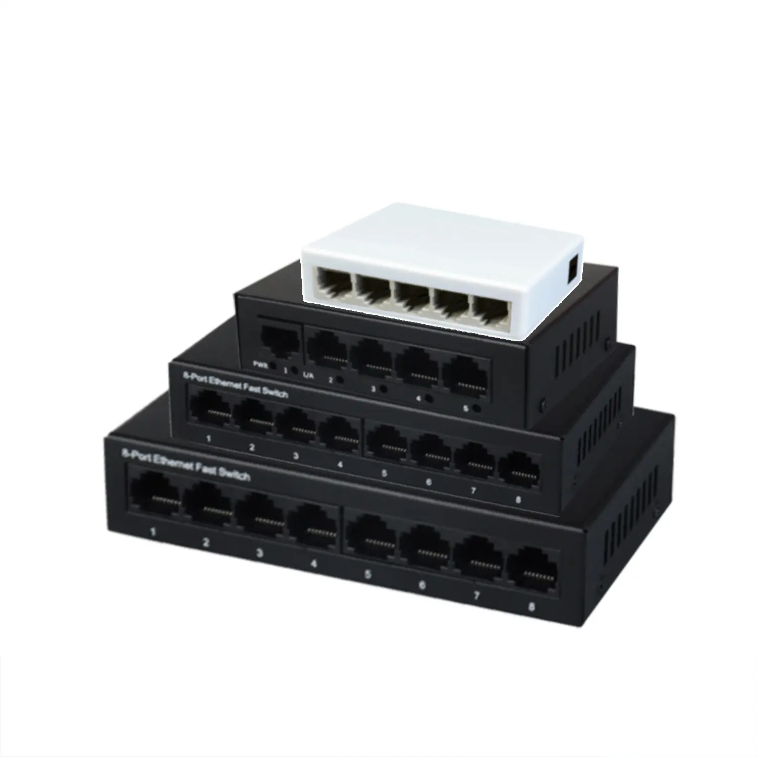 Gigabit network switch 5-port 8-port 16-port 24-port splitter network cable splitter small desktop rack-mounted