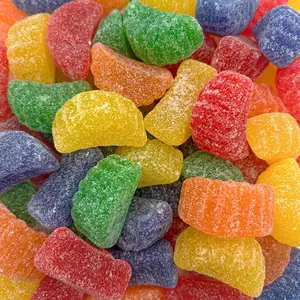 Candy |   2 Pound Bulk Bag |   Assorted Sugar Coated Jelly Candies in Strawberry, Orange, Lemon, Grape, Apple Flavors |   Old Fashioned Chews Candy