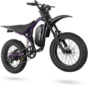 【JECHAM QF100】3000W/4700W/6000W Electric Off-Road E-Bike, 40MPH-55MPH Peak, 80-150 Miles Range, Removable Battery, Dual Suspension, Hydraulic Disc Brakes, UL2849 Certified, 90% Pre-Assembled