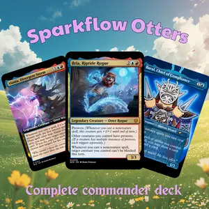 Sparkflow Otters Commander 100 Card Deck + Tokens | EDH Proxy