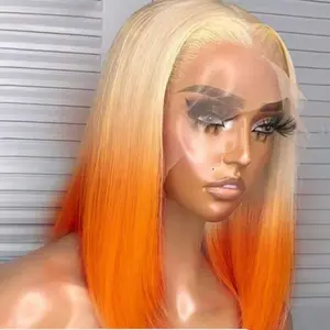 13 x 4 Lave short straight human colored hair wig