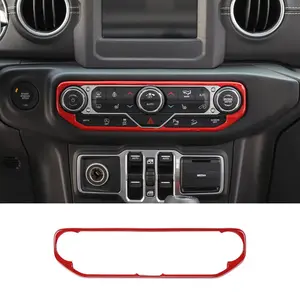 For 2018-2023 Jeep Wrangler JL JLU  & Gladiator JT Center Control Air Conditioner Switch Trim Frame Decorative Accessories car console decoration Interior
