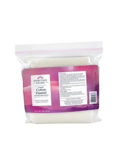 Heritage Store Organic Cotton Flannel for Castor Packs Makeup Remover Water Makeup Remover Oil