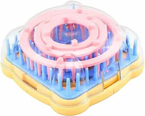 Alimitopia Flower Knitting Loom Kit,Diy Wool Yarn Flower Maker Weaver Tool Set with Needle ALIMITOPIA