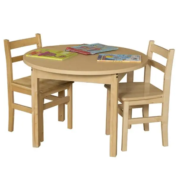 20 in Round High Pressure Laminate Circular Table with Hardwood Legs - Commercial/School Furniture (36RNDHPL20)