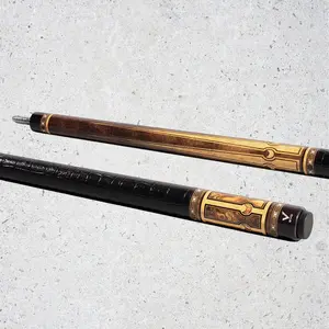 EVO LUNA POOL CUE - GOLDEN CREST - LEATHER WRAP