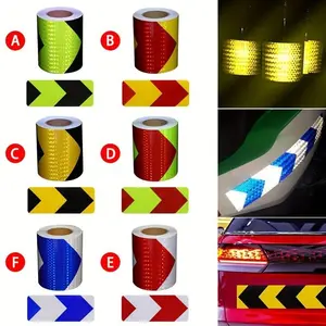 Car Reflective Tape Auto Safety Warning Sticker Decal Reflector Protective Tape Strip Film For Trucks Auto Motorcycle Stickers