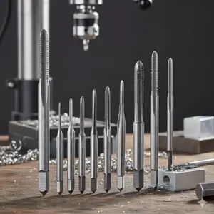 High Precision Titanium Coated Tap & Die Set 10-Piece M1-M3.5 Metric, Industrial Grade Threading Tools for Metal, Automotive Repair, Woodworking & Electronics, Portable Machining Kit with High-Speed Steel Mini Taps.