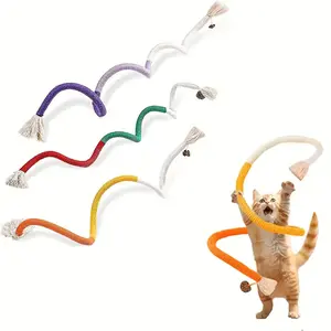 Cat Toys Chew Ropes Toys, 7.9 Inches Interactive Catnip Toys for Indoor Cats, Kitten Teeth Cleaning Chew Toys for Dental Care﻿