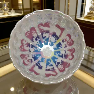 Luminous Magpie Plum Blossom White Shell Porcelain Teacup, Handcrafted Master Cup, Artisan Coffee Cup, Decorative Ornament & Craft Gift with Gift Box & Display Stand