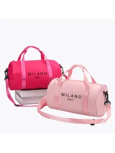 Milano Italy Print Fitness Bag, New Sports Training Swimsuit Bag, Large Capacity Multi-Pocket Crossbody Shoulder Bag, Unisex Travel Bag, Gym Bags