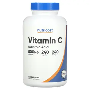 Nutricost Vitamin C, 500 mg, 240 Capsules
