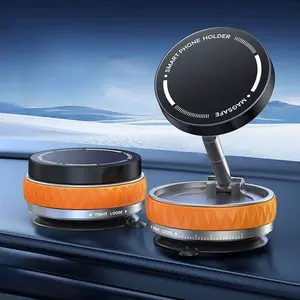 360° Adjustable Magnetic Vacuum Suction Cup Car Phone Holder Mount For MagSafe