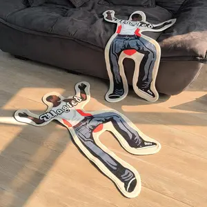 Game Character Pattern Floor Mat, 1 Count Creative Decorative Carpet, Soft Floor Mat for Home Living Room Bedroom, Fashionable Game Themed Rug, Cartoon Pattern Rug, Decorative Area Rug, Print Rug