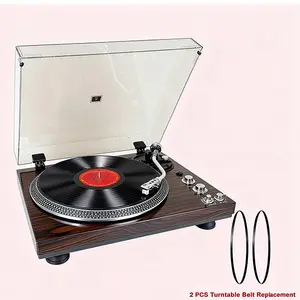 Vintage record player, 2-speed belt-driven turntable, with wireless audio, RCA line output, turntable belt, record player needle, perfect gift for Halloween, Thanksgiving, and Christmas!