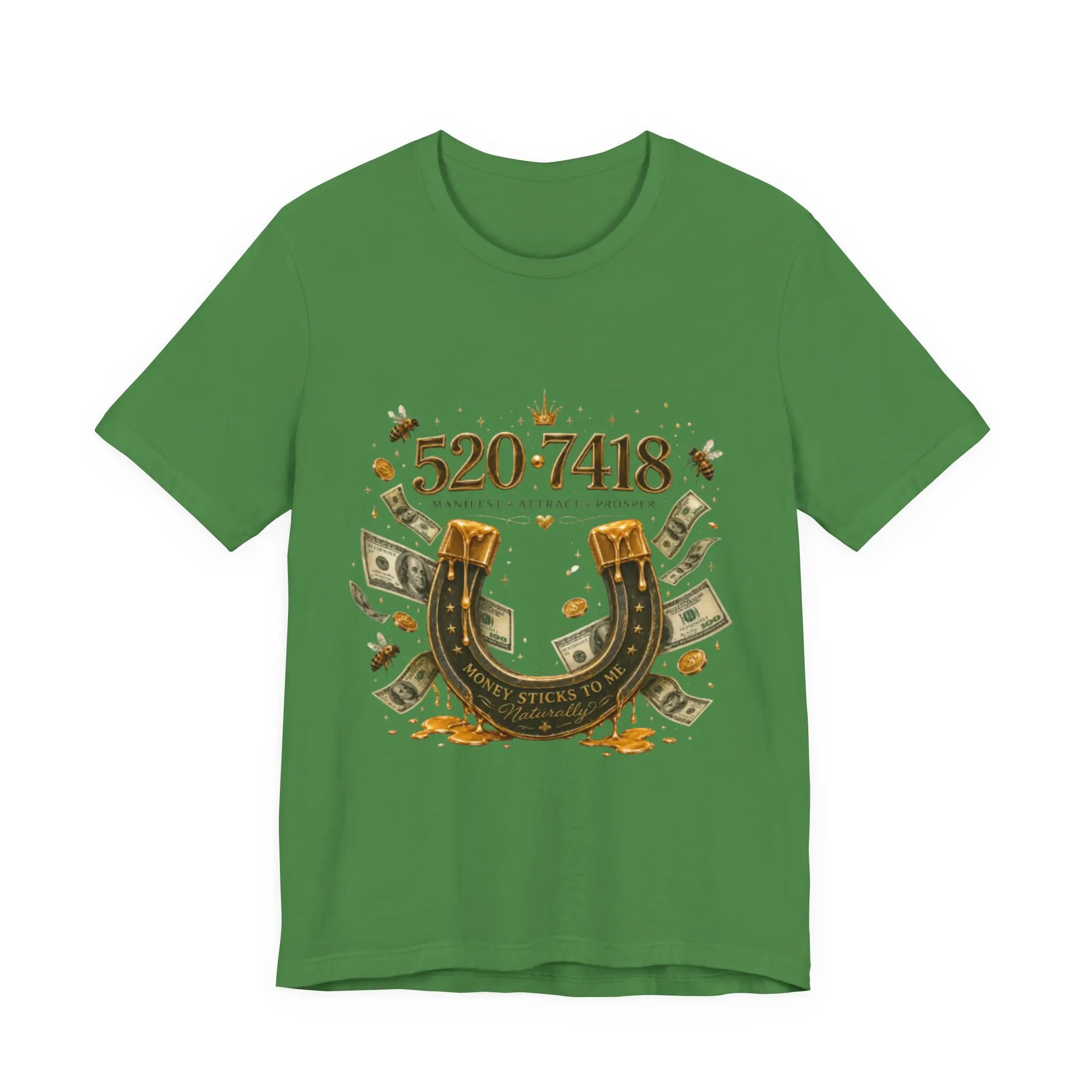 Lucky Horseshoe with Money Graphic Tee | 520-7418  Grabivoi Code Design