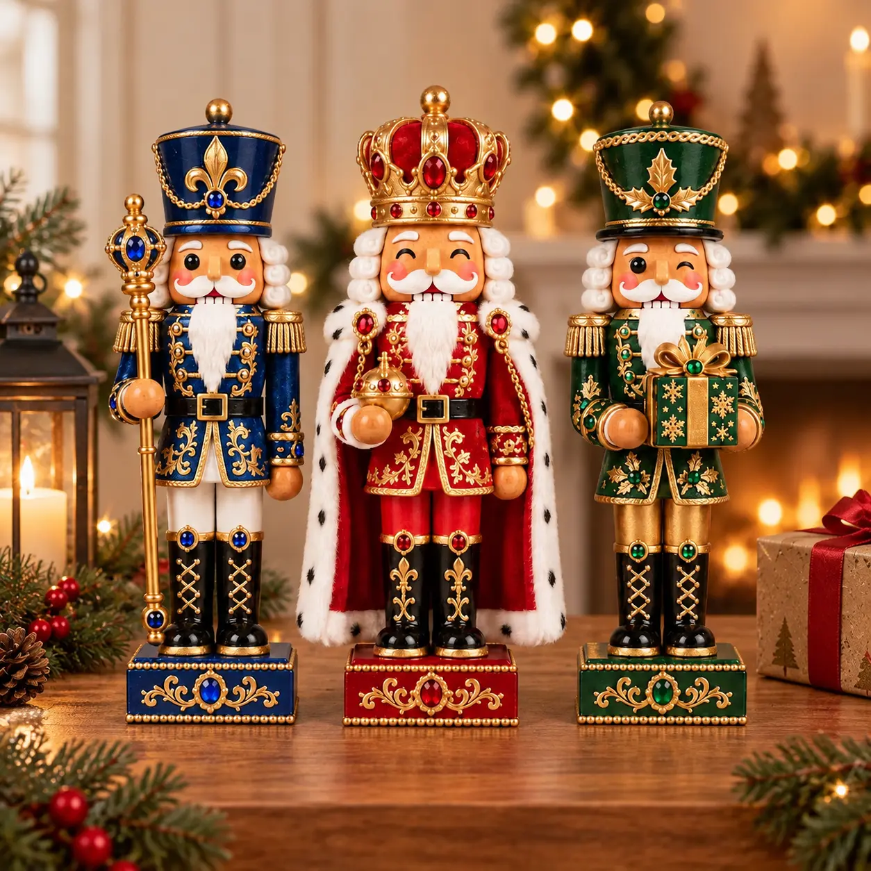 Nutcracker Wooden Christmas Decor, Holiday Shelf Sitter, Festive Mantel Decoration, Classic Christmas Home Decor, Nutcracker Lover Gift