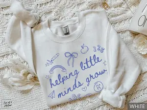 New Teacher Sweatshirt Gift Teacher Sweater Teacher Crewneck Kindergarten Teacher Sweatshirt Elementary Teacher Sweatshirt Teacher Grad Gift