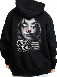 Time after Time Chicano Clothes Chicana Style Valentine Day Gift Unisex Hoodie Medium Heavy Sweatshirt T Shirt for Men & Women Full Size S-5XL 3101
