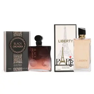 Women's Perfume Bundle - Black Orchidea Natural Spray Perfume 95ml/3.2fl.oz. and Liberty Paris Natural Spray Perfume 100ml/3.4fl.oz