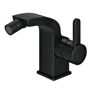 DAX Single Handle Bidet Faucet, Brass Body, Black Finish, 4-5/16 x 4-1/2 Inches (DAX-8560-BL)