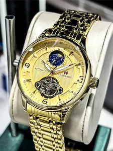 Men's Business Fashion Mechanical Watch, Fashion Analog Watch for Party, Daily Clothing Decor, Trendy All-match & Exquisite Watch for Birthday Gift with Box
