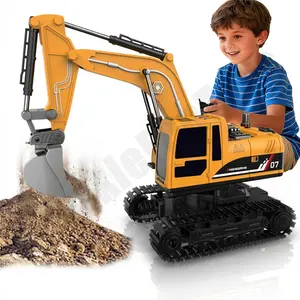 Construction excavator toy vehicle - A boy's engineering excavator, with a 2.4GHz remote control, is the best birthday gift