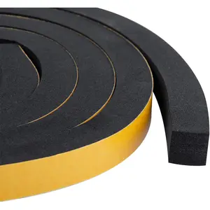 Windows Sealing Tape 2-Pack, 1/2 Inch Wide X 1/2 Inch Thick, Closed Cell  Adhesive Rubber Seal Strip (13  Total, 6.5 /Roll)