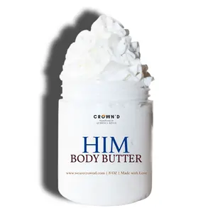 HIM Whipped Body Butter – Ultra-Rich Hydration + Woody Citrus Scent for Men