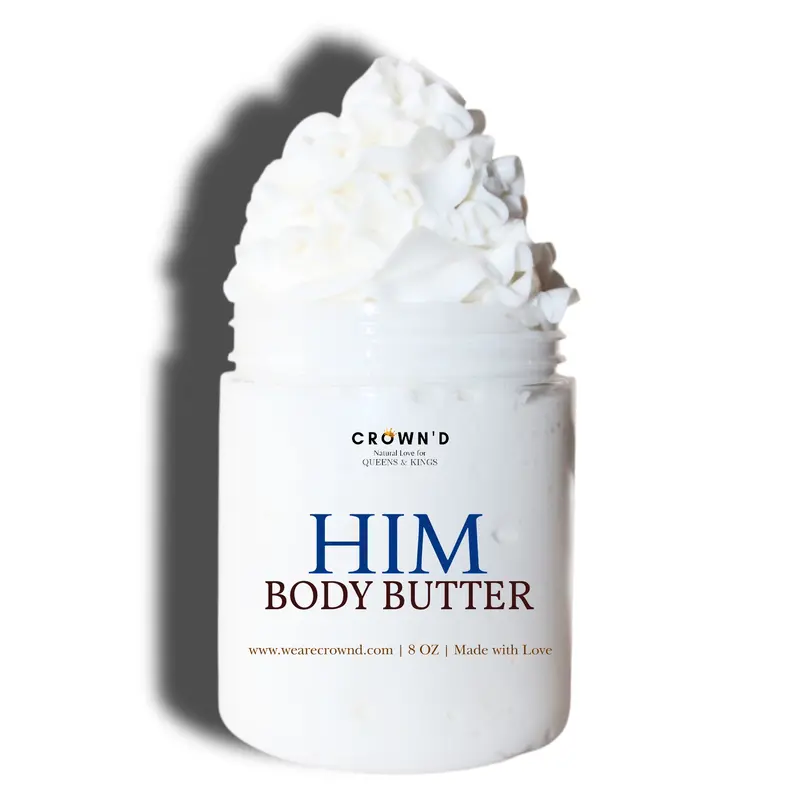 HIM Whipped Body Butter – Ultra-Rich Hydration + Woody Citrus Scent for Men