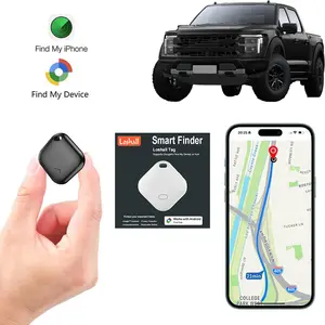 F02 Smart Bluetooth Tracker for iPhone - Apple Find My Compatible, Waterproof Item Locator for Keys, Wallet, Pets. 1-Year Battery Life.