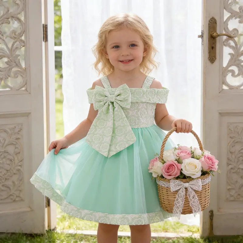 green emerald velvet dress Stella Green Silk Smocked Dress main image 0
