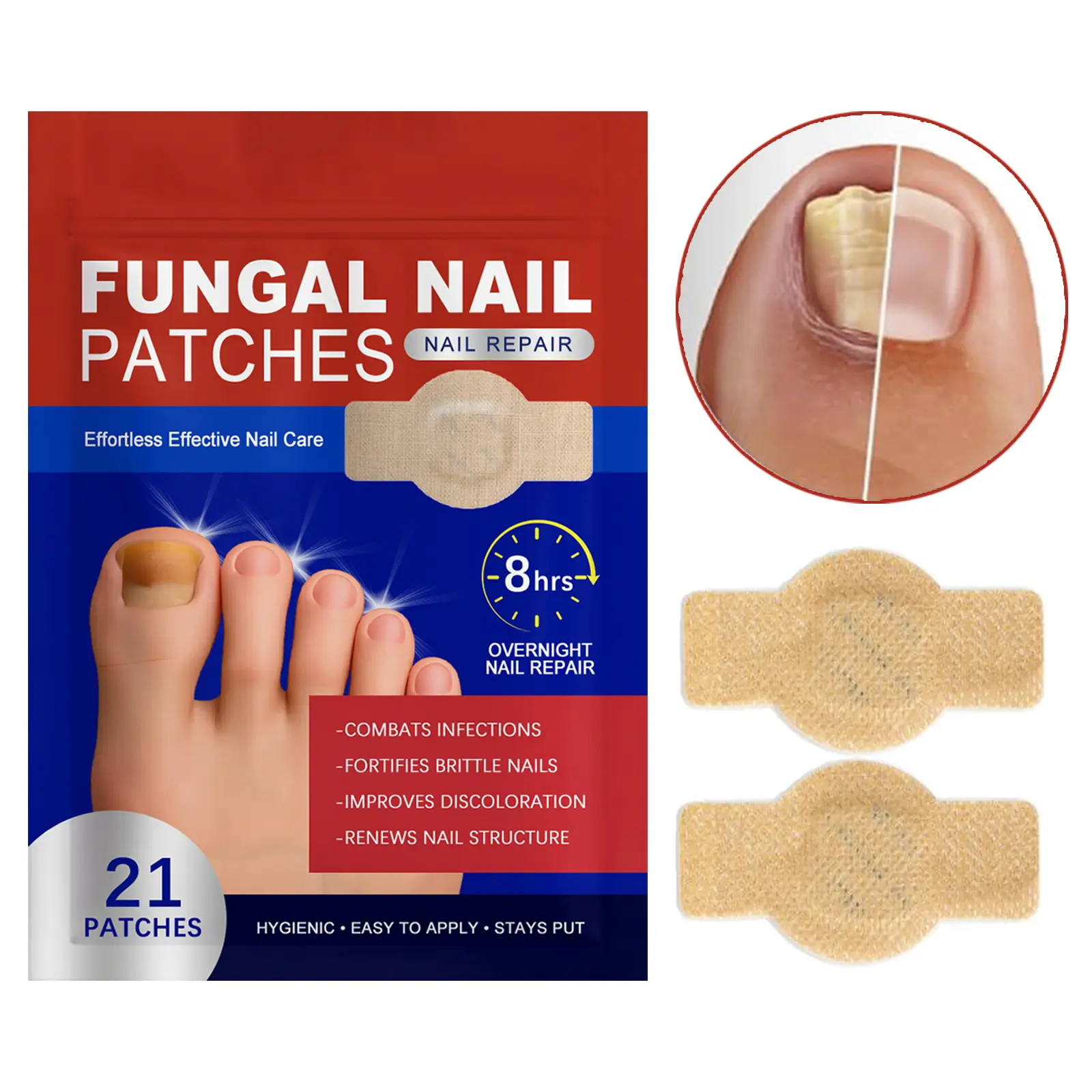 Fungal Nail Patches,Toenail Fungus Treatment Extra Strength,Nail Health Care Patches,Nail Fungus Care Patches,Suitable for Solving Fungal Nails and Ot