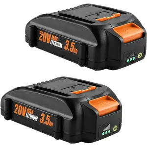 3.5AH Replacement for Worx 20V  WA3525 WA3575 Compatible with WG151s WG155s WG251s WG890 WG891 Worx 20V  WA3520, 2 Pack