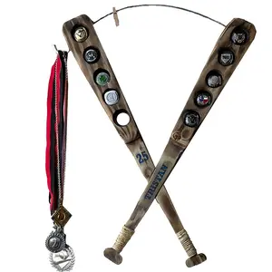 Showcase your favorite rings with this stylish baseball-themed holder. Designed to hold up to 10 rings securely, it's a perfect blend of sport and organization. Ideal for baseball fans or players. Wood