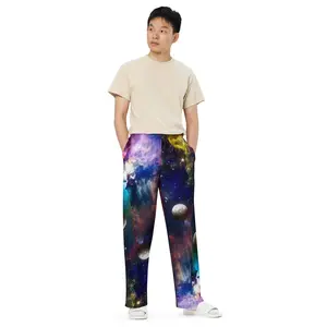 Space wide-leg pants Fabric Jersey