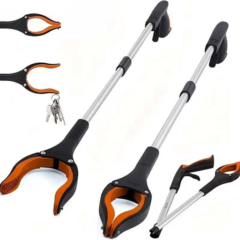 Ultimate 32” Multi-Use Grabber Tool – Heavy-Duty Reacher with 360° Rotating Claw, Magnetic Tip & Foldable Handle | Perfect for Home, Yard, Trash Pickup & Elderly Assistance