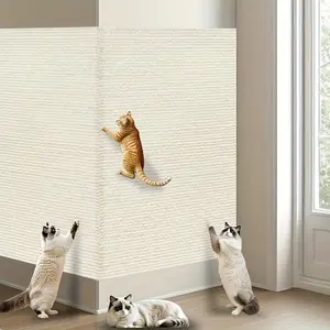 Self-adhesive Cat Scratching Mat Versatile and Durable Cat Scratching Board, Interactive Pet Cat Climbing Mat Durable Polyester DIY Home Decor Christmas Gift Scratch-Resistant Felt Mat for Walls and Furniture Cat Scratching Stickers for Home Use