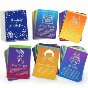 52 Cards Mindful Messages Positive Affirmations Cards  Tarot Deck Fortune Telling Game Card Party Game Tarot Divination Tools Tarot Card Decks