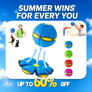 【Summer Wins】3 Counts Colors Magic Bouncing Ball 6-Light Dual Form – Pop up, Meta Ball Metaball Transforming Design – Flying Saucer Bouncy – Interactive Bouncing Balls for Parent-Child Interaction – Gift Pack –