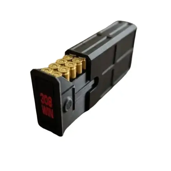 Ammo Case 308 20 Rounds Stackable Sliding Tray Ammo Container Compact Dual Locking Mechanism for Range Days 3D Printed Durable Secure Closure Easy Access Transport