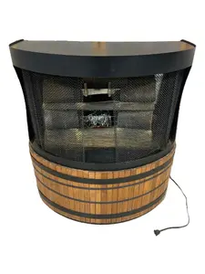 Vintage Modern Free Standing Indoor Fireplace