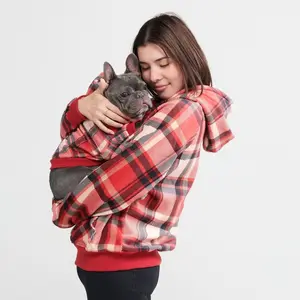 Spark Paws Plaid Human Hoodies - Premium Quality, Buttery Soft, Superior Comfort and Fit, Calming Fleece Interior, Suitable for All Styles