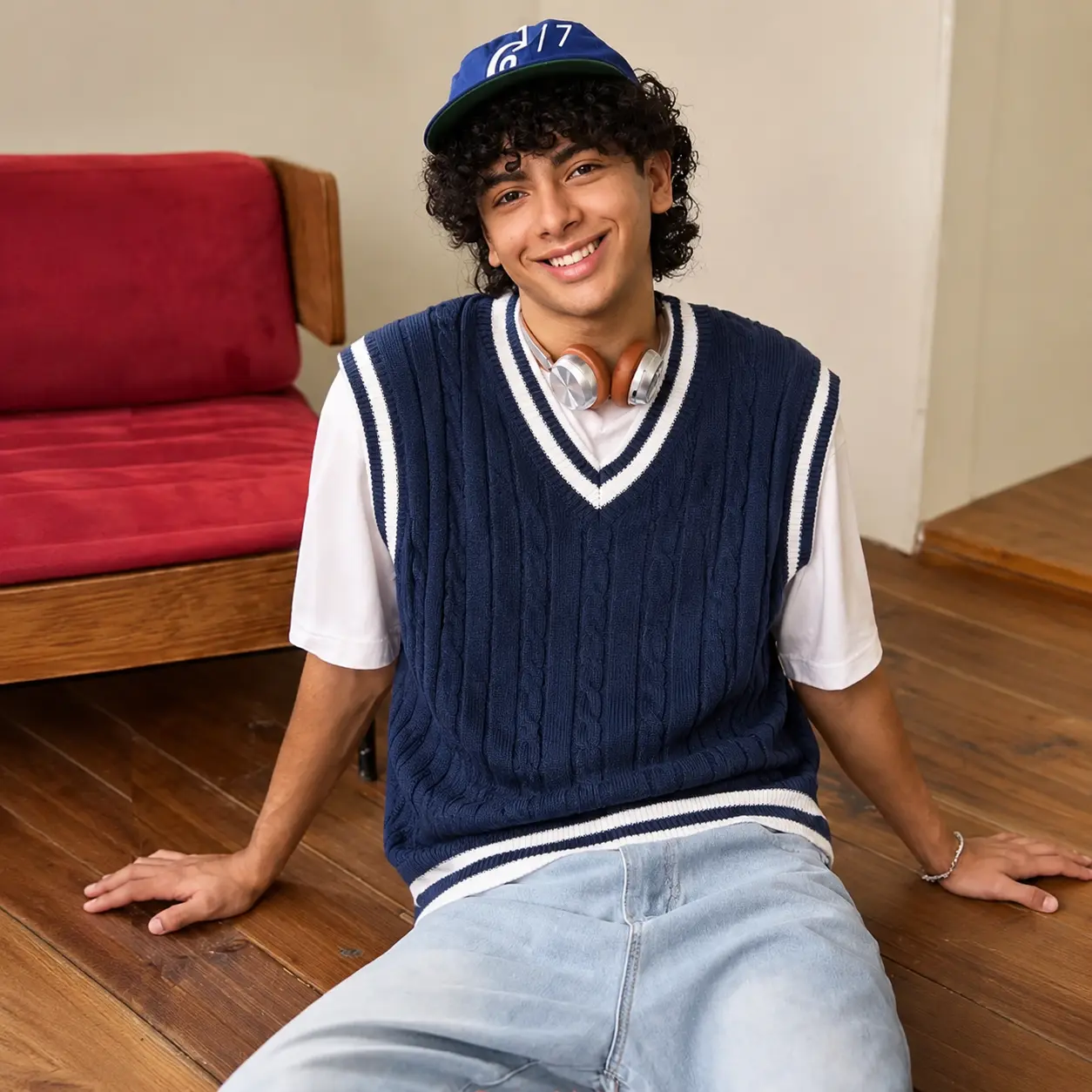 Men's sweater vest, cable knit vest, V-neck sleeveless sweater, lightweight knitwear.Back to school outfits for guys, college student fits, syllabus week outfit, high school fashion boys, back to school essentials.,size xs-xl