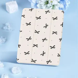Bow Pattern Tablet Case with Pen Slot, Auto Sleep/Wake Tablet Protective Cover, Tablet Accessories Compatible with iPad 9/8/7th Generation, Tablet Casing