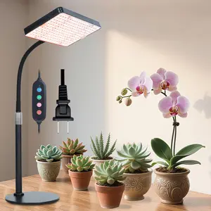 25W Table Top Grow Lights for Indoor , Seed Starting, Bonsai with Timer Auto On/Off, 2500 Lumen Enough Bright Like A Small Sun for Your Jungle, Daisy Chain Function, 16"-24" Height Adjustable